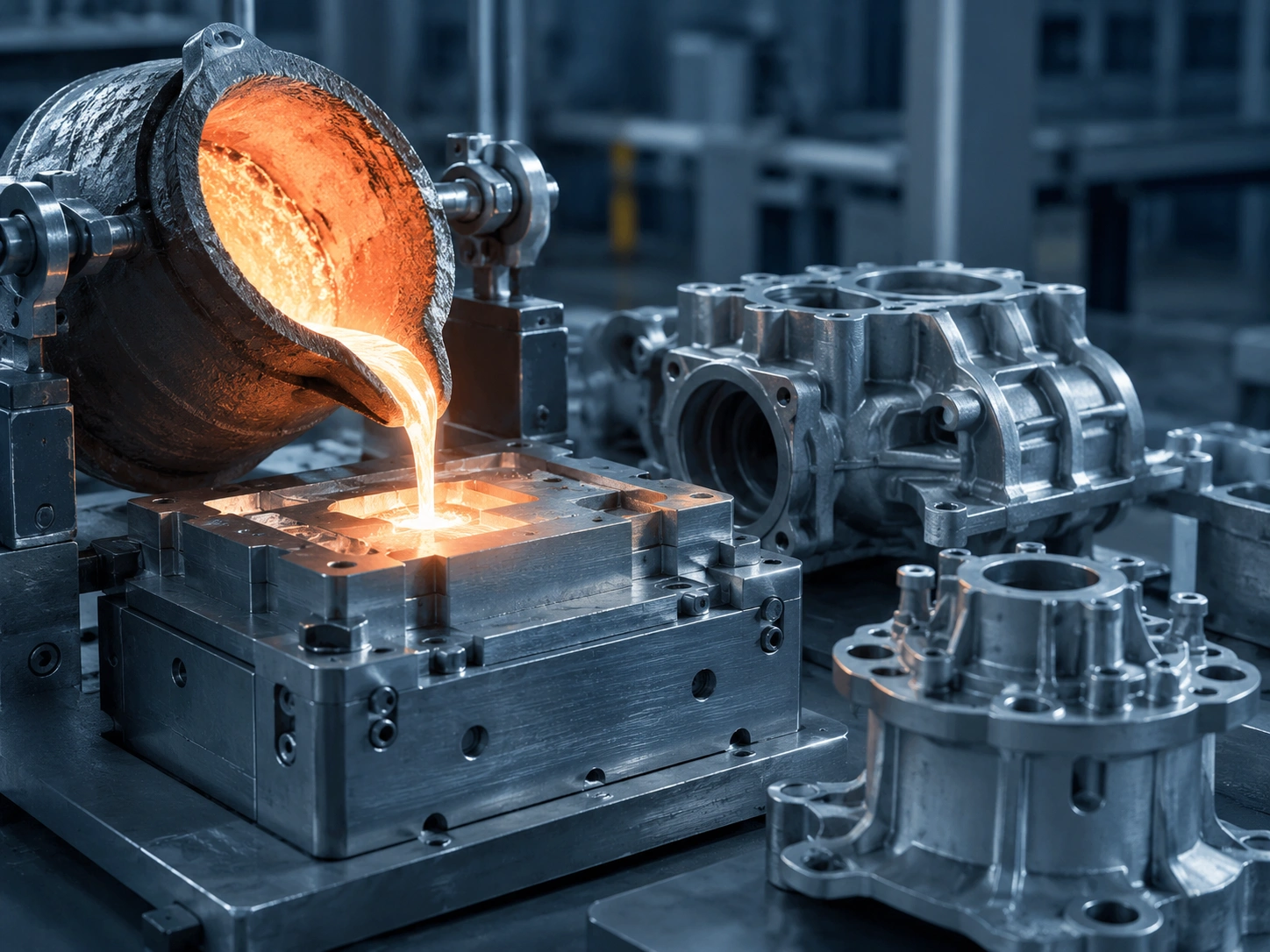 Precision casting metallurgy foundry process for custom metal components